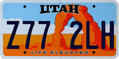 UT license plate Z772LH
