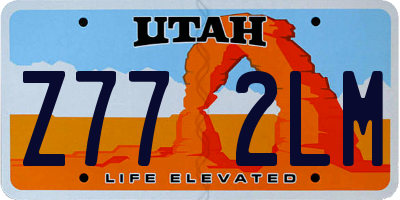 UT license plate Z772LM