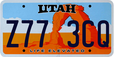 UT license plate Z773CQ