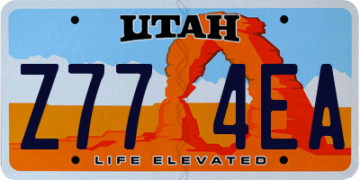 UT license plate Z774EA