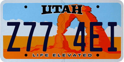 UT license plate Z774EI