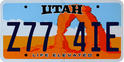 UT license plate Z774IE