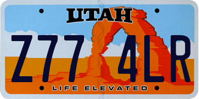 UT license plate Z774LR