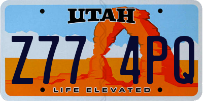 UT license plate Z774PQ