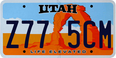 UT license plate Z775CM