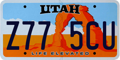 UT license plate Z775CU