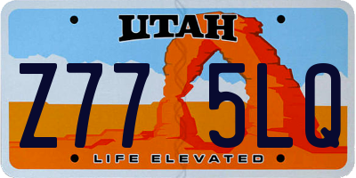 UT license plate Z775LQ