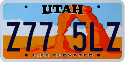 UT license plate Z775LZ