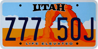 UT license plate Z775OJ