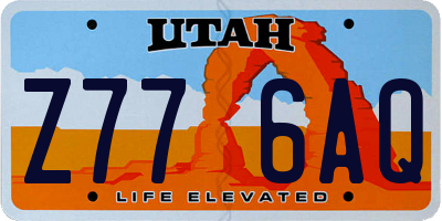 UT license plate Z776AQ