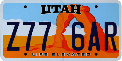 UT license plate Z776AR