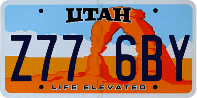 UT license plate Z776BY