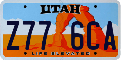 UT license plate Z776CA
