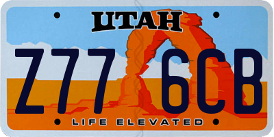 UT license plate Z776CB