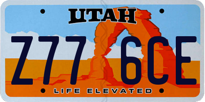 UT license plate Z776CE