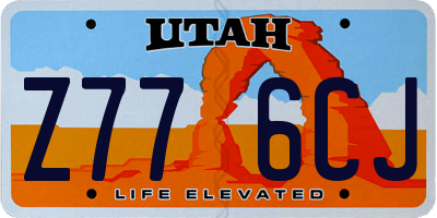 UT license plate Z776CJ