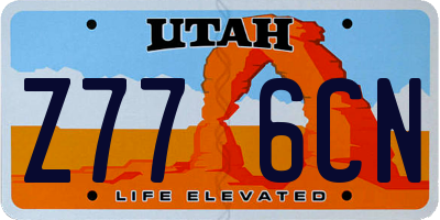 UT license plate Z776CN