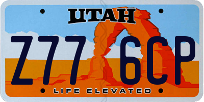 UT license plate Z776CP