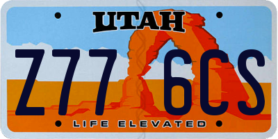 UT license plate Z776CS
