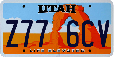 UT license plate Z776CV
