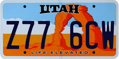 UT license plate Z776CW