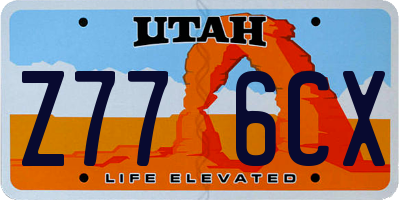 UT license plate Z776CX