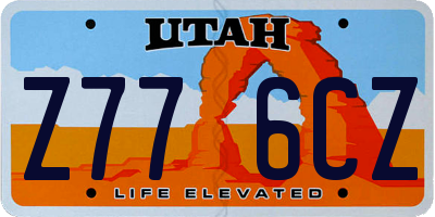 UT license plate Z776CZ