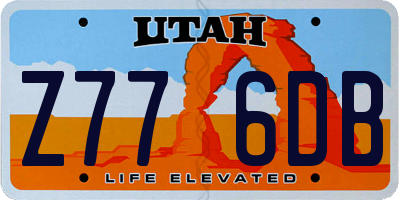 UT license plate Z776DB