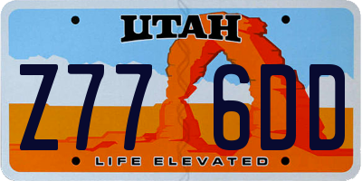 UT license plate Z776DD