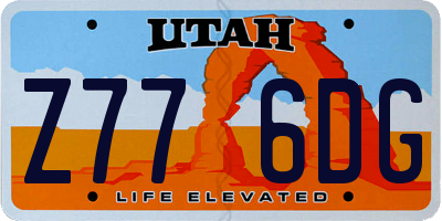 UT license plate Z776DG