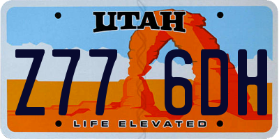 UT license plate Z776DH