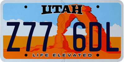 UT license plate Z776DL