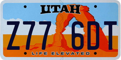 UT license plate Z776DT