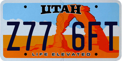 UT license plate Z776FT