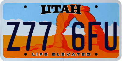 UT license plate Z776FU