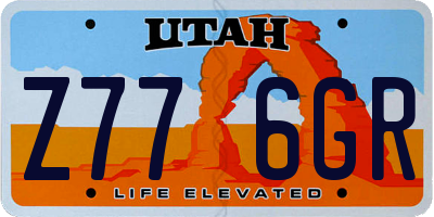 UT license plate Z776GR