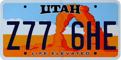 UT license plate Z776HE