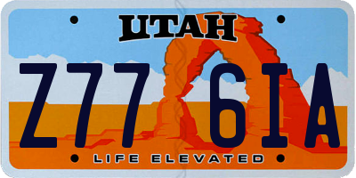 UT license plate Z776IA