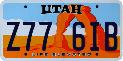 UT license plate Z776IB