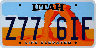 UT license plate Z776IF