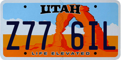 UT license plate Z776IL