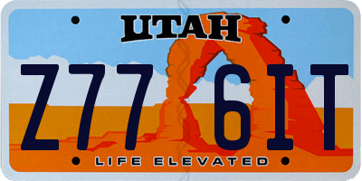 UT license plate Z776IT