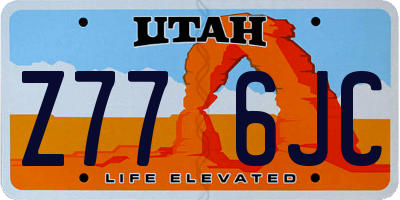 UT license plate Z776JC