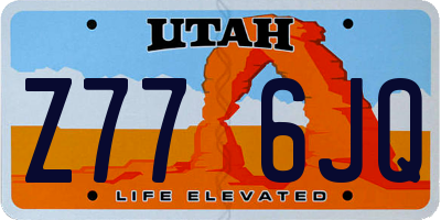UT license plate Z776JQ