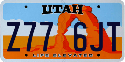 UT license plate Z776JT