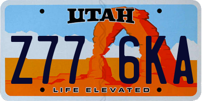 UT license plate Z776KA