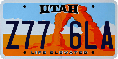 UT license plate Z776LA