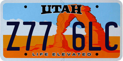 UT license plate Z776LC