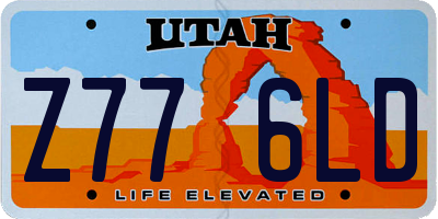 UT license plate Z776LD