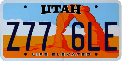 UT license plate Z776LE